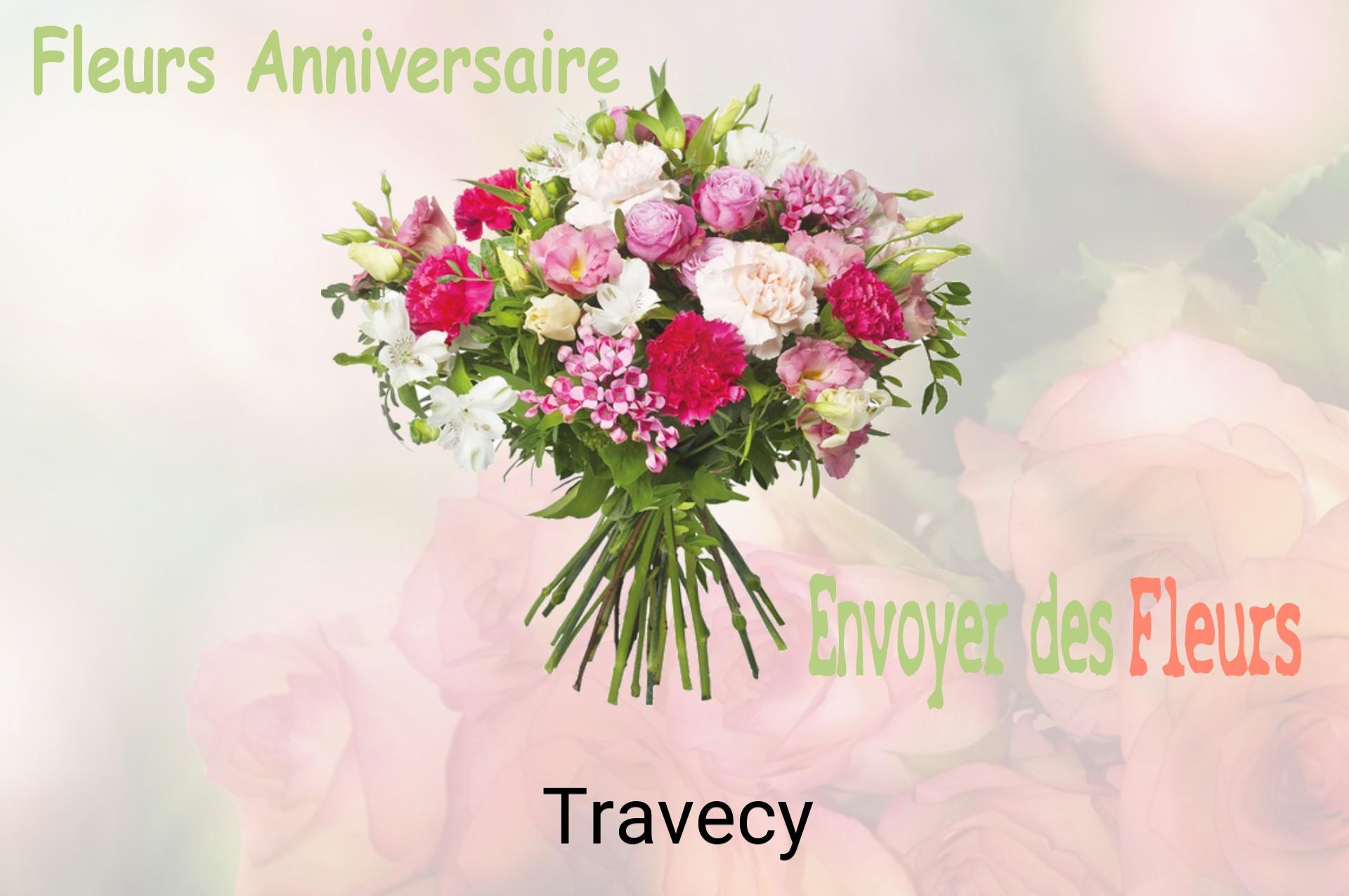 Bouquet de fleurs d’anniversaire livré à Travecy
